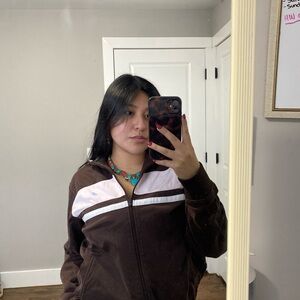 Urban Pipeline Brown Jacket with White Details